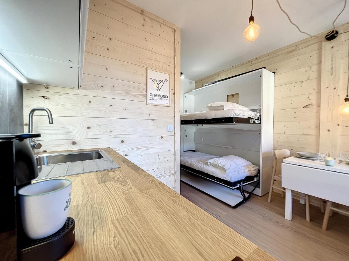 Superbe Studio Refait A Neuf Et Tout Equipe Avec Parking Chamonix Mont Blanc Exterior foto
