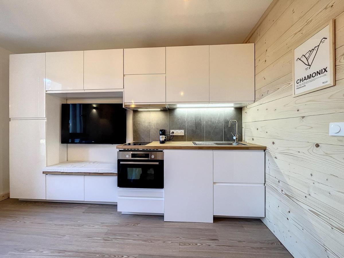 Superbe Studio Refait A Neuf Et Tout Equipe Avec Parking Chamonix Mont Blanc Exterior foto